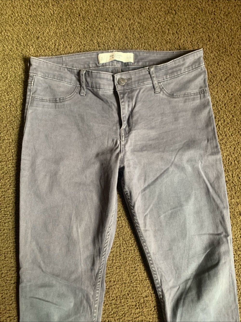 Abercrombie & Fitch Dark Charcoal Straight Jeans Size 28 - Picture 6 of 16